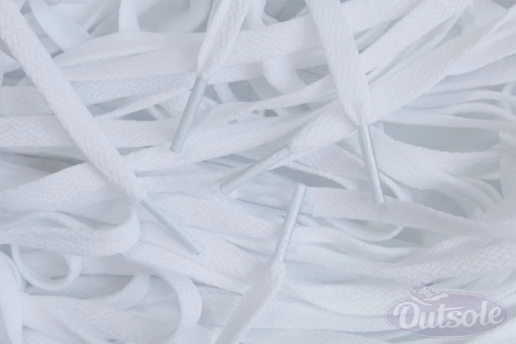 Asics Flat Laces - White (5 Pack) 3 Asics Flat Laces - White (5 Pack)