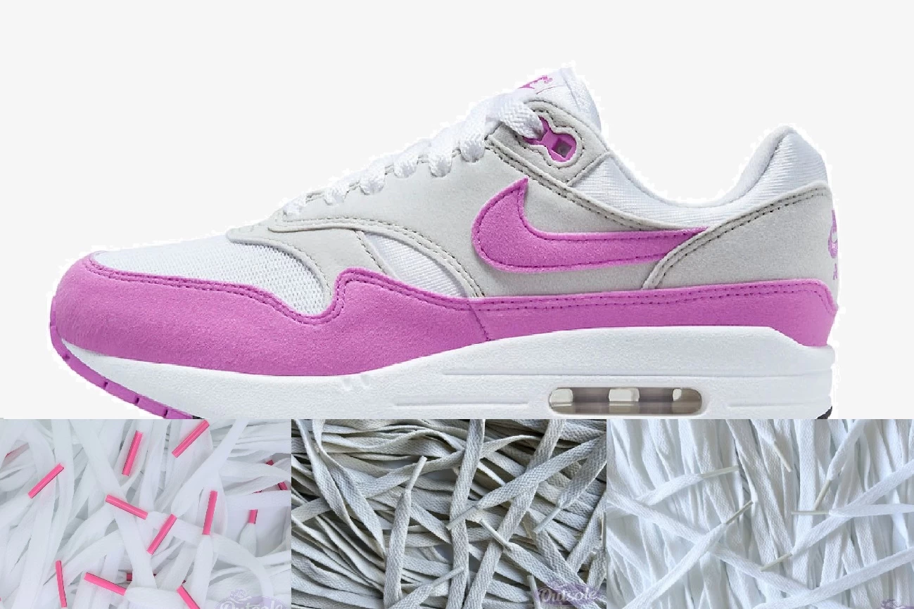 Lace Pack - Nike Air Max 1 Fuchsia Dream 3 Lace Pack - Nike Air Max 1 Fuchsia Dream