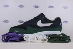 Lace Pack - Nike Air Max 1 QS Obsidian Midnight Navy Gorge Green