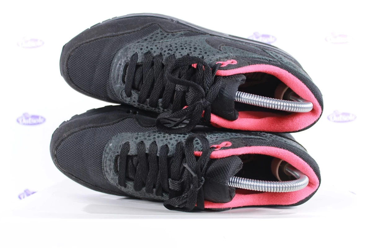 Nike Air Max 1 Black Hot Red Safari 9 Nike Air Max 1 Black Hot Red Safari - Afbeelding 7