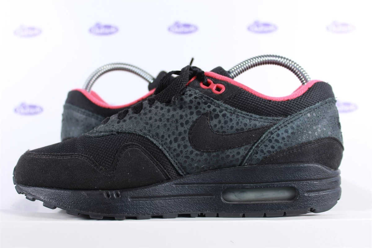 Nike Air Max 1 Black Hot Red Safari 6 Nike Air Max 1 Black Hot Red Safari - Afbeelding 4