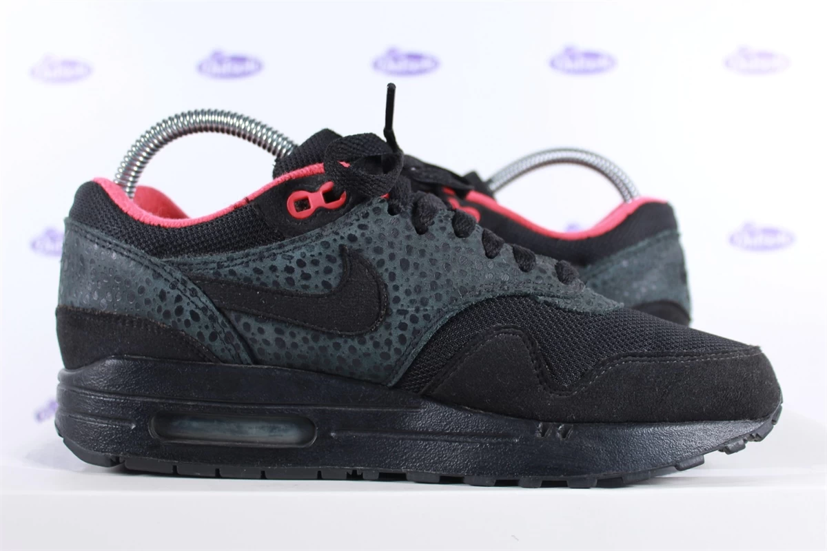Nike Air Max 1 Black Hot Red Safari 5 Nike Air Max 1 Black Hot Red Safari - Afbeelding 3