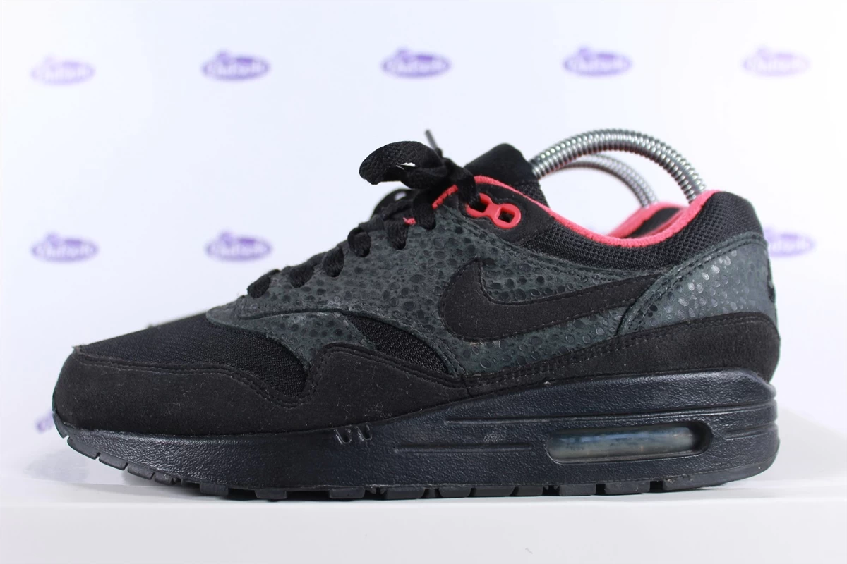 Nike Air Max 1 Black Hot Red Safari 4 Nike Air Max 1 Black Hot Red Safari - Afbeelding 2