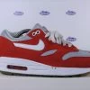 Nike Air Max 1 ID Red Grey -Sneaker Verkoop Nike Air Max 1 ID Red Grey 38 1