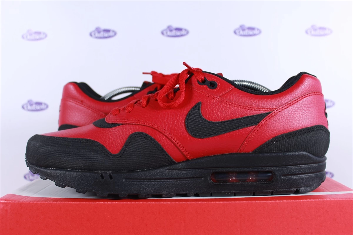 Nike Air Max 1 LTR Premium Gym Red Black 6 Nike Air Max 1 LTR Premium Gym Red Black - Afbeelding 4