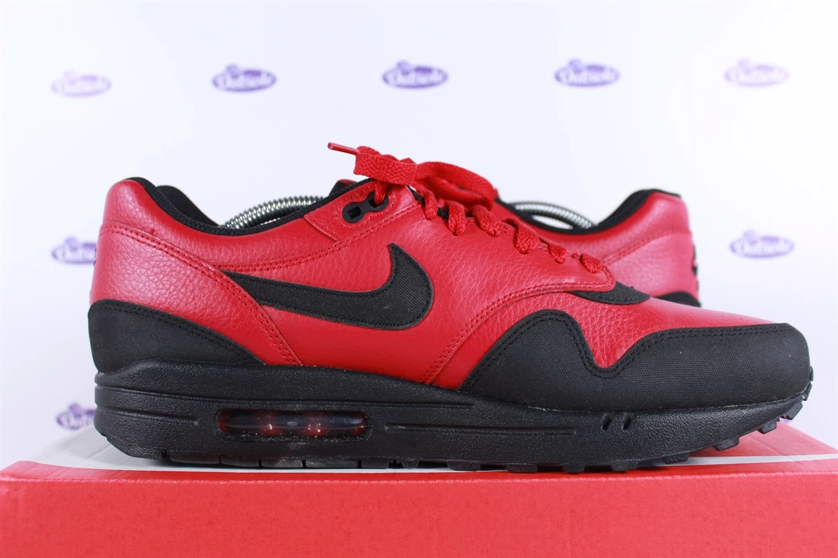 Nike Air Max 1 LTR Premium Gym Red Black 5 Nike Air Max 1 LTR Premium Gym Red Black - Afbeelding 3