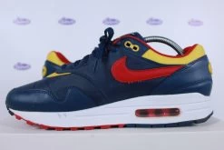 Nike Air Max 1 Premium Navy Gym Red SAMPLE -Sneaker Verkoop Nike Air Max 1 Premium Navy Gym Red SAMPLE 43 6