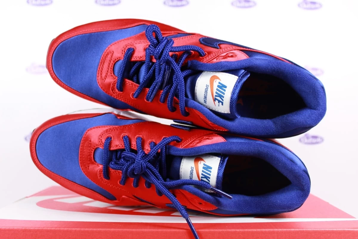 Nike Air Max 1 SE Satin Red Blue 6 Nike Air Max 1 SE Satin Red Blue - Afbeelding 4