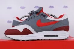 Nike Air Max 1 University Red Cool Grey 13 Nike Air Max 1 University Red Cool Grey -Sneaker Verkoop Nike Air Max 1 University Red Cool Grey 6